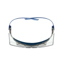 3M™ SecureFit™ 3700 Overbrille, blå brillestang, anti-ridse+ (K), klar linse, SF3701ASP-BLU-EU