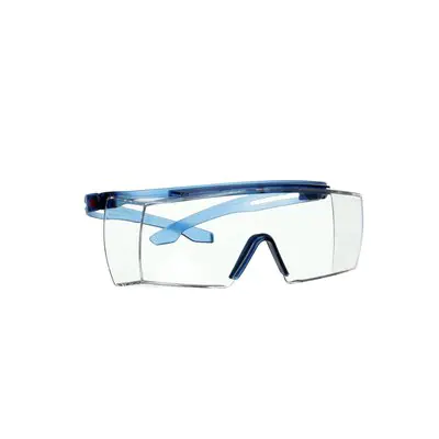 3M™ SecureFit™ 3700 Overbrille, blå brillestang, anti-ridse+ (K), klar linse, SF3701ASP-BLU-EU